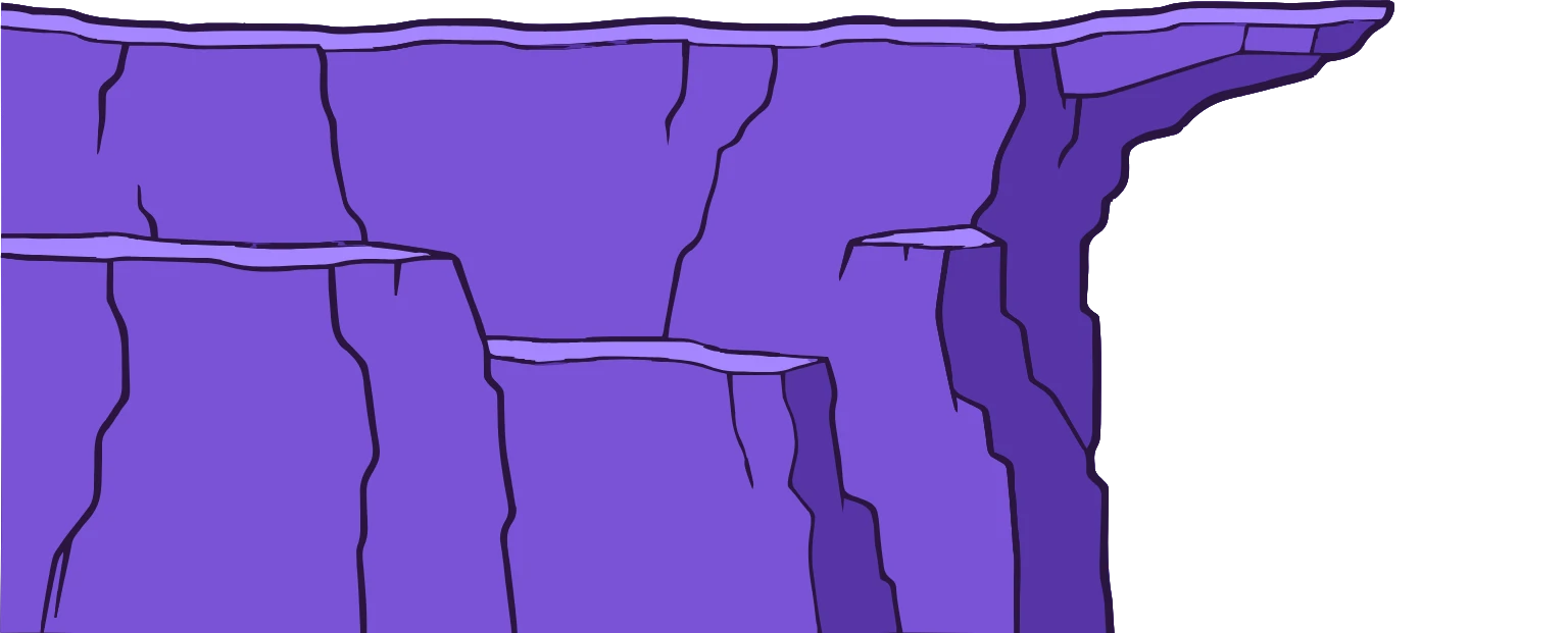 The violet cliff