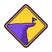CLIFF EDGE road sign